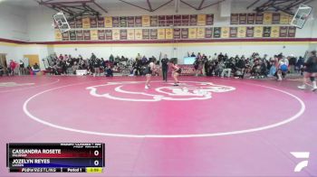 160 lbs Cons. Round 1 - Jozelyn Reyes, Lassen vs Cassandra Rosete, Palomar