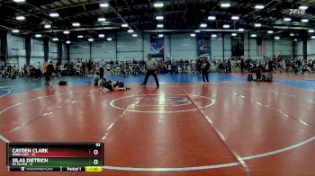 92 lbs Rd# 5- 3:45pm Friday Final Pool - Silas Dietrich, PA Silver vs Cayden Clark, Rebellion