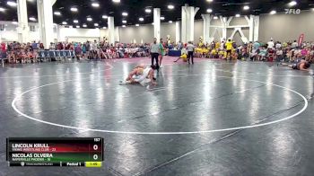 157 lbs Round 2 (10 Team) - Lincoln Krull, Viking Wrestling Club vs Nicolas Olvera, Naperville Phoenix