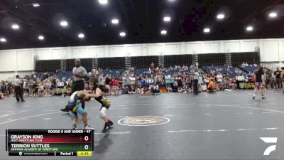 47 lbs Round 4 - Grayson King, Holt Wrestling Club vs Terrion Suttles, Simmons Academy Of Wrestling