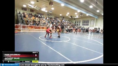 132 lbs Champ. Round 1 - Mark Boudreau, El Modena vs Anthony Salas, Segerstrom