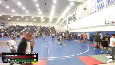 150 lbs Champ. Round 3 - Kennan Murray, Los Alamitos High School vs Rocky Lo, Long Beach Poly HS