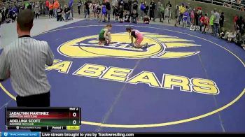 70 lbs Semifinal - Jadalynn Martinez, Hermiston Wrestling vs Adellina Scott, Oakridge Mat Club