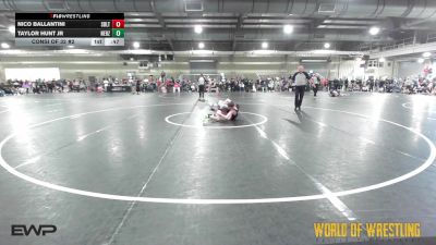 95 lbs Consi Of 32 #2 - Nico Ballantini, Sebolt Wrestling Academy vs Taylor Hunt Jr, Nebraska Boyz