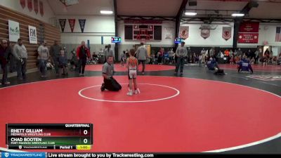 4 lbs Quarterfinal - Rhett Gilliam, Mediapolis Wrestling Club vs Chad Booten, Fort Madison Wrestling Club