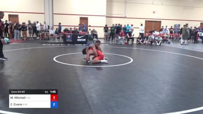 57 kg Cons 64 #2 - Markell Mitchell, The Wrestling Factory Of Cleveland vs Zachary Evans, Rise RTC