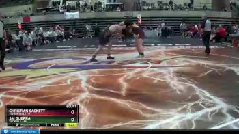 220 lbs Quarterfinals (8 Team) - Jai Guerra, Vacaville vs Christian Sackett, Stewartville