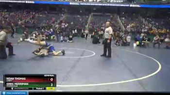 4A 145 lbs Semifinal - Noah Thomas, Laney vs Greg Merriman, Mooresville