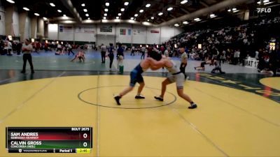 197 lbs Cons. Round 4 - Calvin Gross, Concordia (Neb.) vs Sam Andres, Nebraska-Kearney