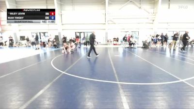 130 lbs Quarterfinal - Riley Levin, Sanderson Wrestling Academy vs Riah Tingey, Champions Wrestling Club