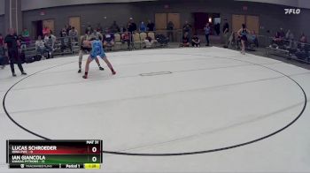 123 lbs Round 5 (8 Team) - Ian Giancola, Kansas Pythons vs Lucas Schroeder, Iowa PWC