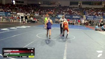 D 2 132 lbs Cons. Round 2 - Ayden Broussard, Rayne vs Cameron Wilson, Terrebonne