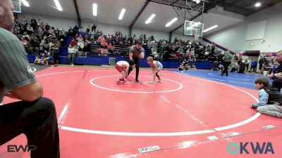 58 lbs Quarterfinal - River Herron, Collinsville Cardinal Youth Wrestling vs Dean Mote, Skiatook Youth Wrestling 2022-23