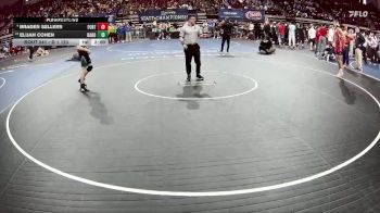 D 1 120 lbs Champ. Round 2 - Elijah Cohen, Baton Rouge vs Braden Sellers, Fontainebleau