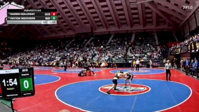 3A-120 lbs Champ. Round 1 - Kaiden Holloway, Calvary Day School vs Payton Weathers, Mary Persons