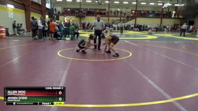 113 lbs Cons. Round 2 - Ayden Dodd, Perrysburg vs Allen Woo, Montini Catholic