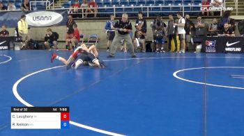 100 lbs Rnd Of 32 - Carson Laughery, Texas vs Reid Nelson, Minnesota