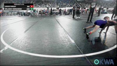 58 lbs Consi Of 8 #1 - Loxus Farley, Chickasha Wrestling vs Orlando Hernandez, Ardmore Takedown Club