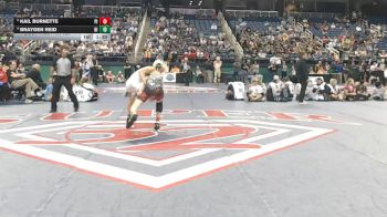 4A 126 lbs 1st Place Match - Brayden Reid, Hibriten High School vs Kail Burnette, Pisgah High School