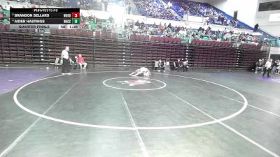 150 lbs Quarterfinal - Brandon Sellars, Woodruff vs Aiden Hastings, Waccamaw