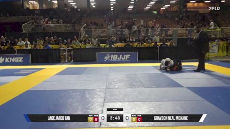 Grayson Neal McKane vs Jace Jared Tan 2025 Pan Kids Jiu-Jitsu IBJJF Championship
