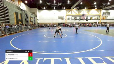 157B lbs Rr Rnd 1 - Oscar Aranda, Army vs Micah Hanau, Army