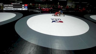 165 lbs Cons. Rd Of 16 - Lucas Valdez, South San Francisco Gator WC vs Oli Zimbron, San Pedro High School Wrestling