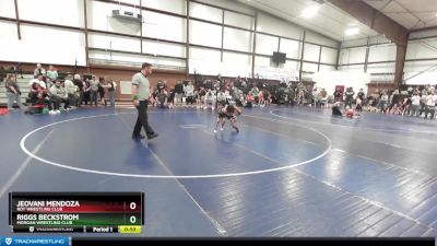 46 lbs Cons. Round 3 - Riggs Beckstrom, Morgan Wrestling Club vs Jeovani Mendoza, Roy Wrestling Club