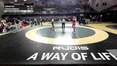 144 lbs Consi Of 32 #2 - Carter Cox, First Baptist vs Clifton Gorelick, Charlotte Latin School