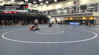 184 lbs 1st Place Match - Sebastian Anderson, Palomar College vs Farzad Hashimi, Cerritos College