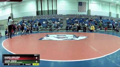 59 lbs Champ. Round 2 - David Arens, Prodigy Wrestling Academy vs Kaden Kreuzer, B.A.M. Training Center