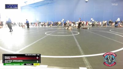 90 lbs Semifinal - Dayton Spexarth, Brawlers vs Isaac Costa, Wamego