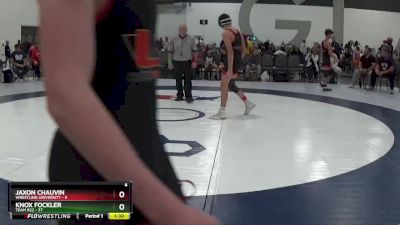 129 lbs Round 5 (6 Team) - Jaxon Chauvin, Wrestling University vs Knox Fockler, Team 922