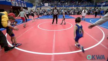 43 lbs Quarterfinal - Nashton Whitekiller, Seneca vs Bentlee Egleston, Claremore Wrestling Club