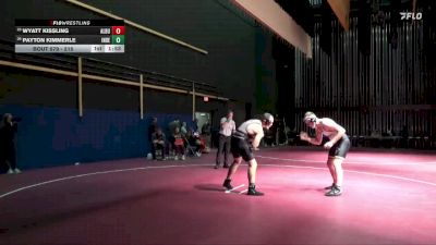 215 lbs Round 3 - Wyatt Kissling, Alburnett vs Payton Kimmerle, Independence
