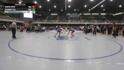 152 lbs Quarterfinal - Justin Cruz, Paulsboro vs Garrett Till, Newark