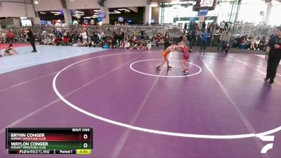 52 lbs Cons. Semi - Waylon Conger, Hornet Wrestling Club vs Brynn Conger, Hornet Wrestling Club