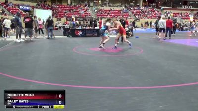 112 lbs Round 2 - Nicolette Moad, OK vs Bailey Hayes, NM
