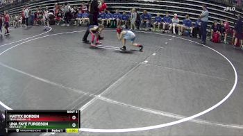 50 lbs Quarterfinals (8 Team) - Mattix Borden, Team Oregon vs Una Faye Furgeson, Kentucky