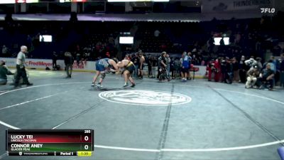 285 lbs Champ. Round 3 - Connor Aney, Glacier Peak vs Lucky Tei, Lincoln (Tacoma)