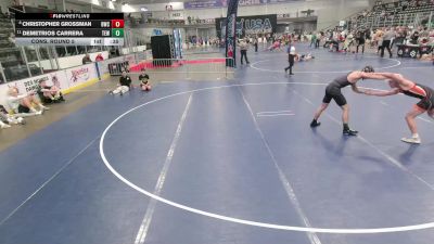 Junior Boys - 132 lbs Cons. Round 5 - Christopher Grossman, Billings Wrestling Club vs Demetrios Carrera, Team El1te Wrestling