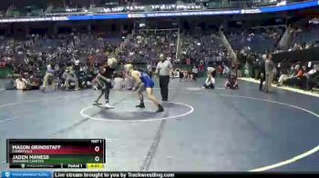 1A 182 lbs 3rd Place Match - Mason Grindstaff, Cherryville vs Jaden Maness, Uwharrie Charter