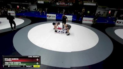 132 lbs Cons. Round 6 - Dylan Garcia, California vs Treyton Sheets, Frontier High School Wrestling