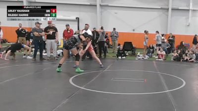 135 lbs Round 3 (6 Team) - Rileigh Harris, Lady Warriors United Maroon vs Arley Vaughan, Girls With Grit