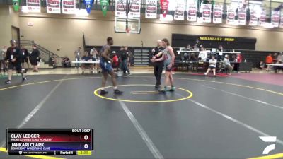 152 lbs Champ. Round 2 - Clay Ledger, Pack732 Wrestling Academy vs Jahkari Clark, Doomsday Wrestling Club