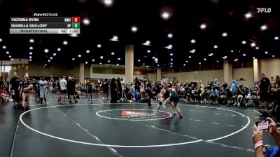 132 lbs Quarterfinal - Isabella Guillory, BRAWL PINK vs Victoria Byrd, Mustang Wrestling Club