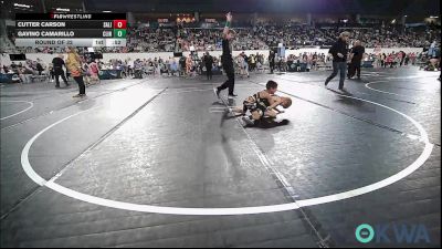 46 lbs Round Of 32 - Cutter Carson, Salina Wrestling Club vs Gavino Camarillo, Clinton Youth Wrestling