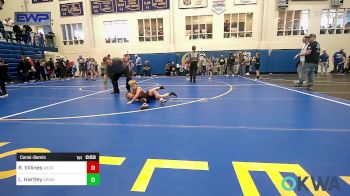 55 lbs Consolation - Rhett Villines, Weatherford Youth Wrestling vs Lincoln Hartley, ARDMORE TAKEDOWN CLUB