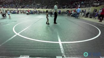 40 lbs Round Of 16 - Mark Misak, Clinton Youth Wrestling vs Easton Aguirre, Woodward Youth Wrestling