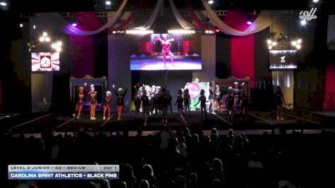 Carolina Spirit Athletics - Black Fins [2025 L2 Junior - D2 - Medium Day 1] 2025 ASC Battle Under the Big Top Grand Nationals